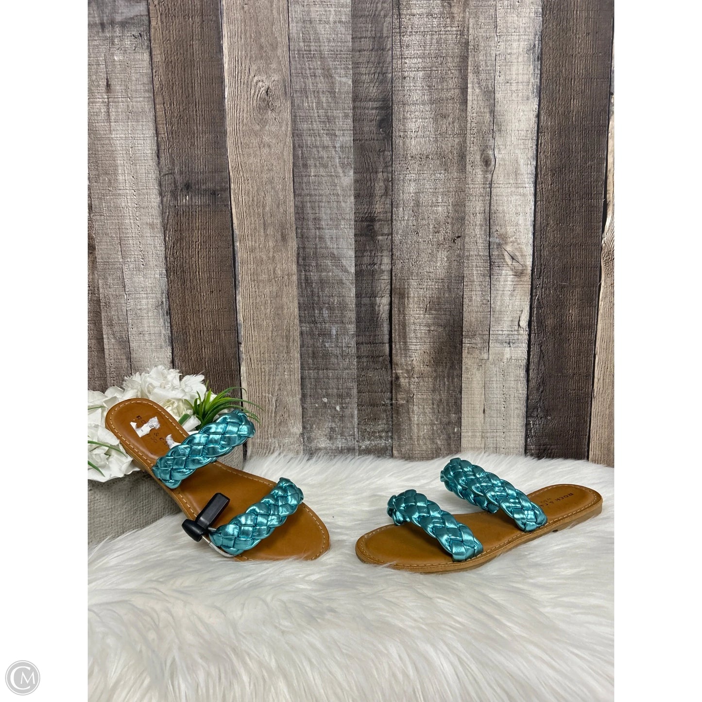 Sandals Flats By Rock And Candy In Blue, Size: 8.5