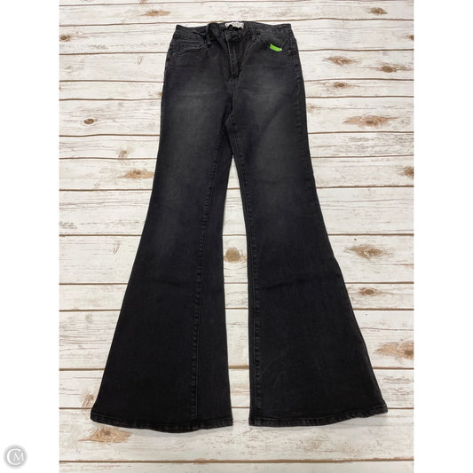 Jeans Flared By Harper In Black Denim, Size: 6