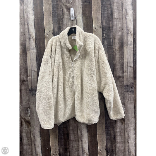 Jacket Faux Fur & Sherpa By Pink In Beige, Size: Xxl