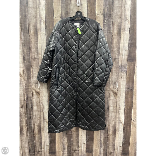 Coat Puffer & Quilted By Cmf In Black, Size: S