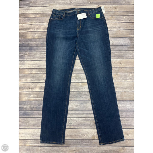 Jeans Straight By Old Navy In Blue Denim, Size: 16