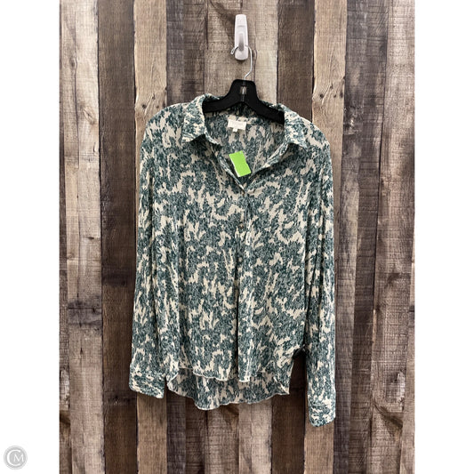 Top Long Sleeve By Cme In Multi-colored, Size: S