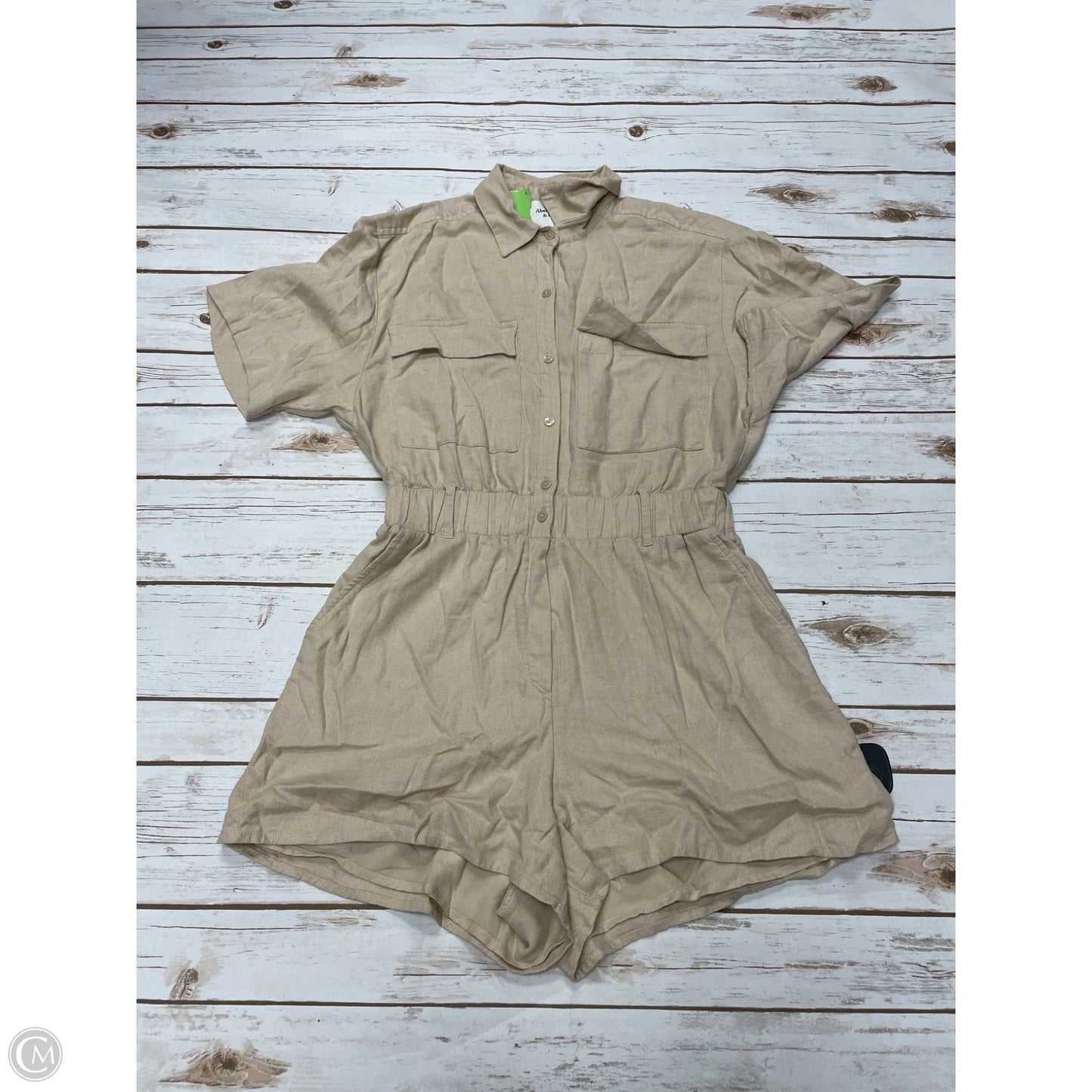Romper By Abercrombie And Fitch In Tan, Size: S