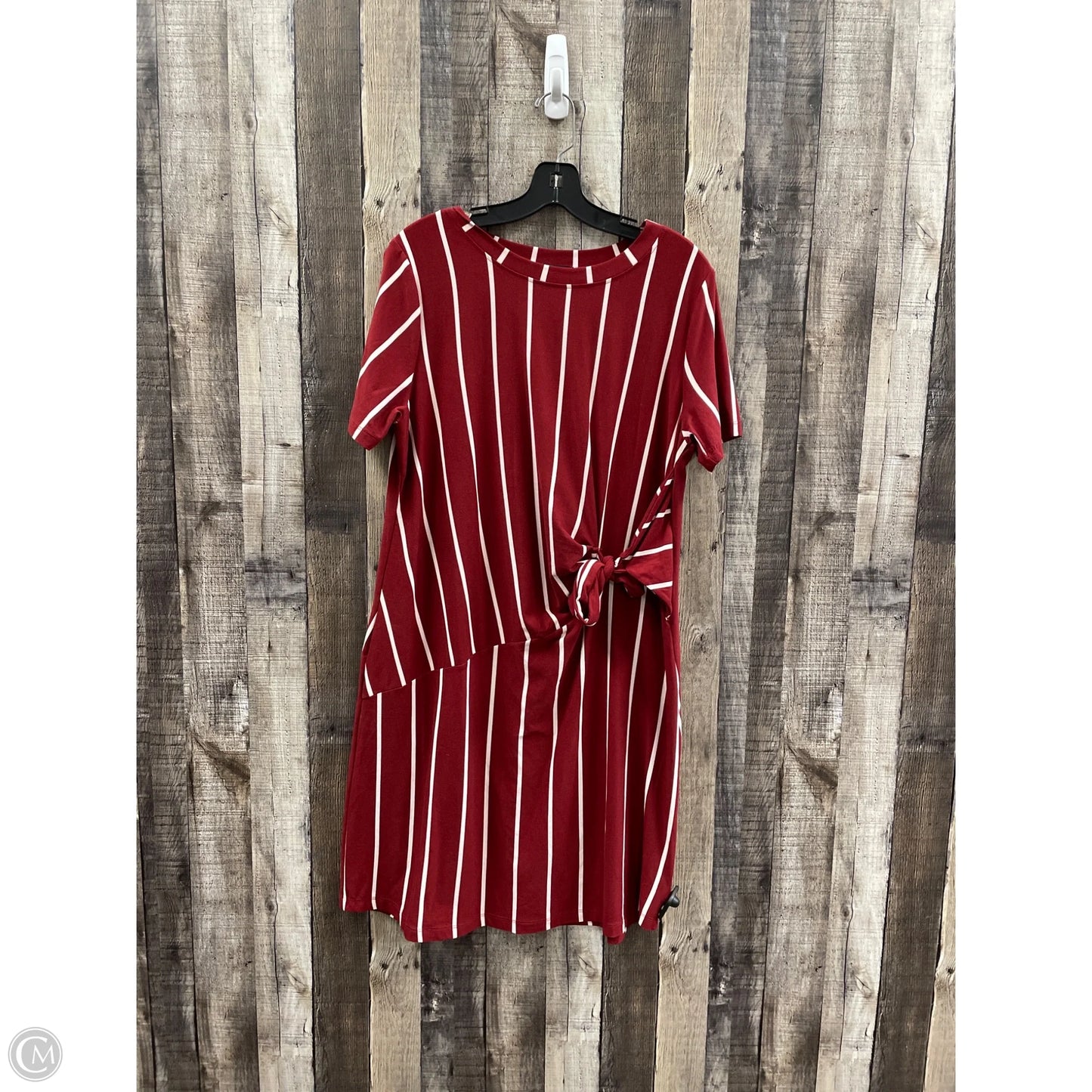 Dress Casual Midi By Derek Heart In Red, Size: 1x