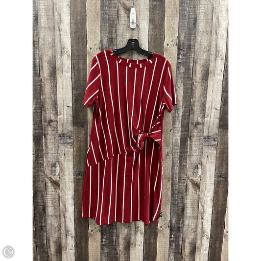 Dress Casual Midi By Derek Heart In Red, Size: 1x