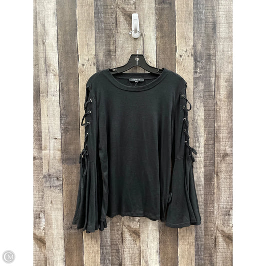 Top Long Sleeve By Sugar Lips In Black, Size: S