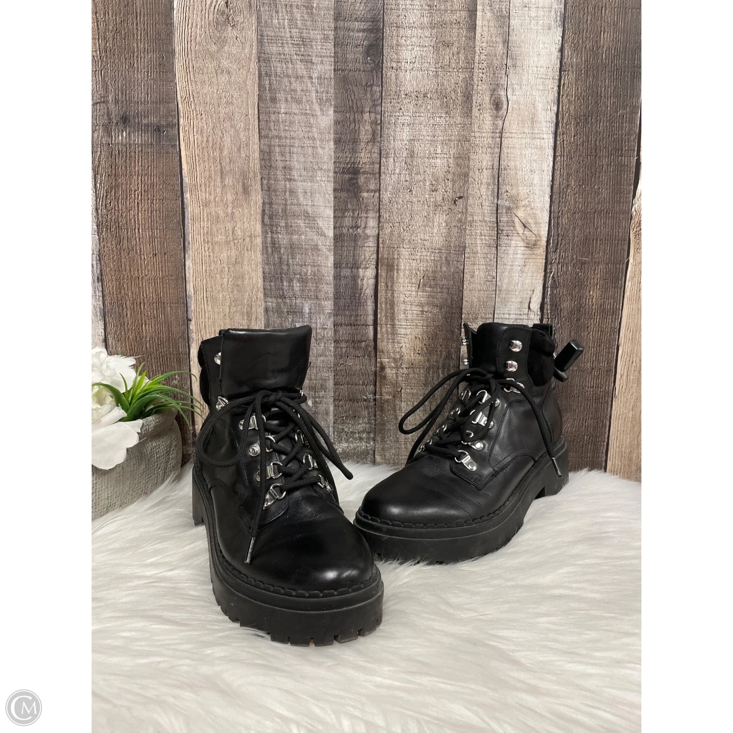 Boots Combat By Marc Fisher In Black, Size: 7.5