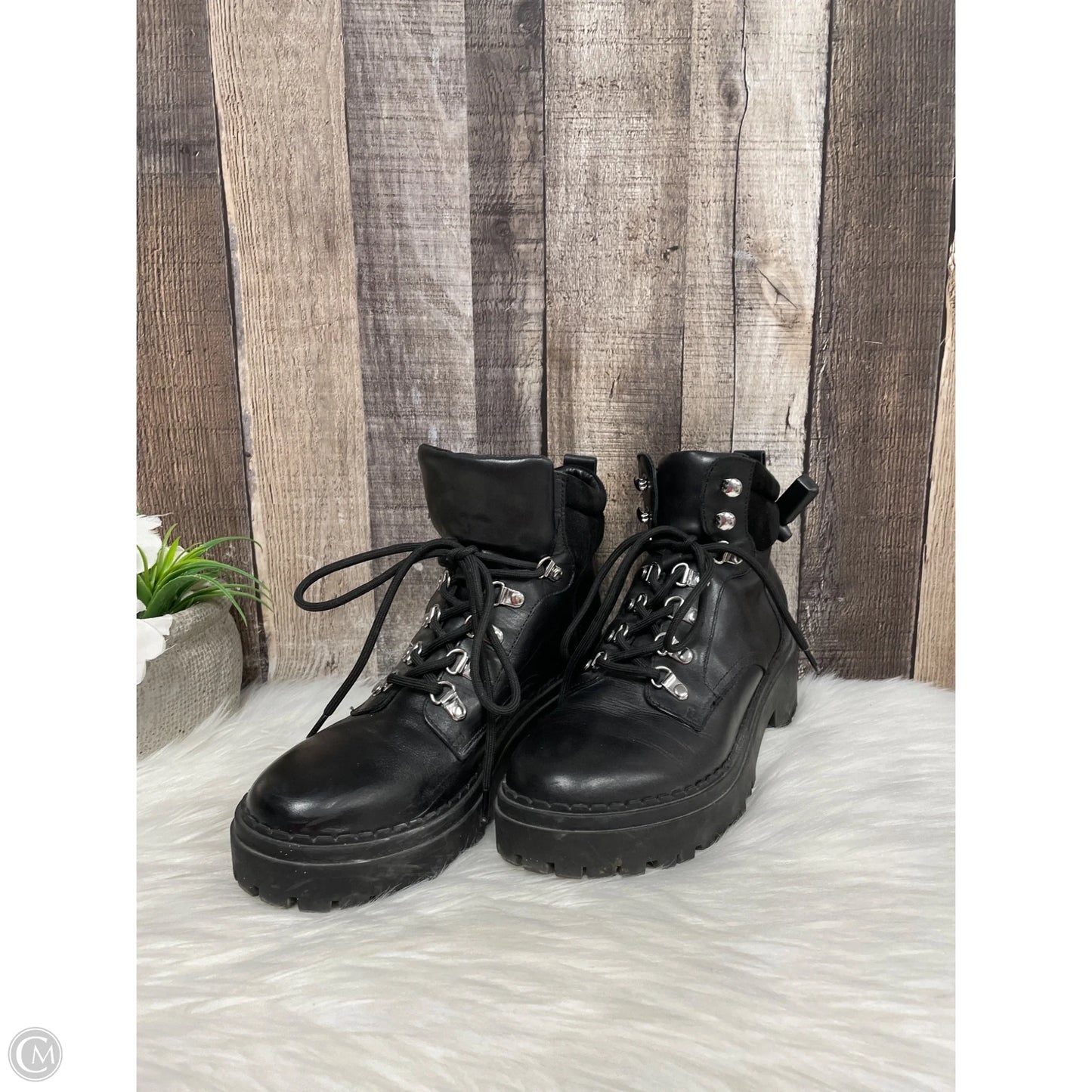 Boots Combat By Marc Fisher In Black, Size: 7.5