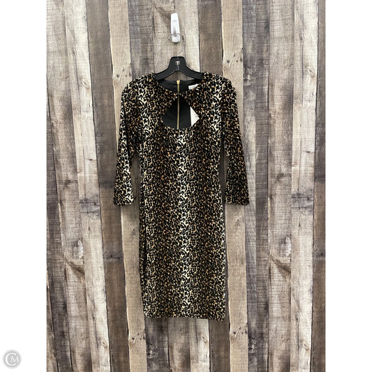 Dress Casual Midi By Cache In Animal Print, Size: Xs