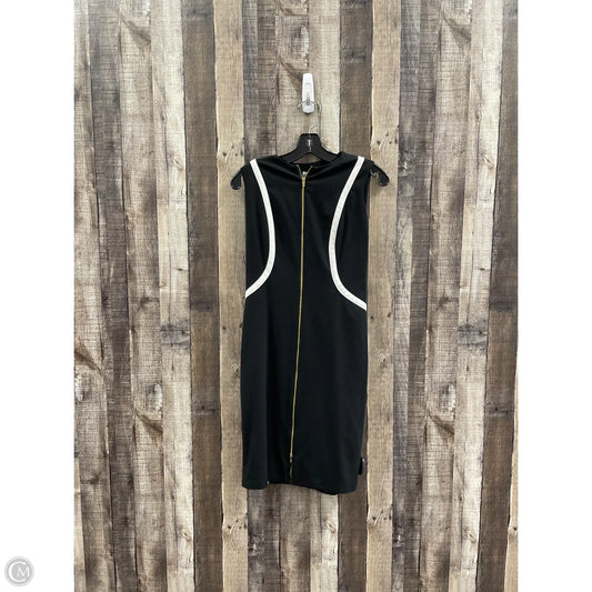 Dress Casual Midi By Calvin Klein In Black & White, Size: M