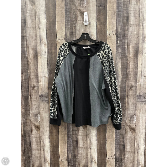 Top Long Sleeve By Cme In Black, Size: Xl
