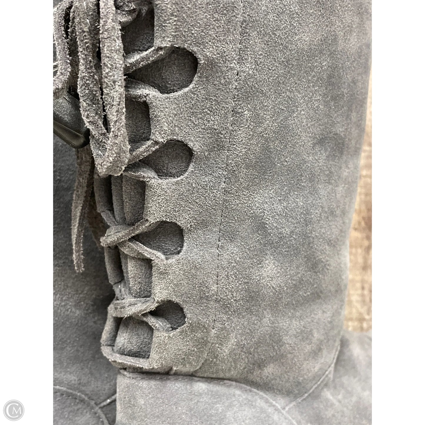 Boots Mid-calf Flats By Bearpaw In Grey, Size: 8