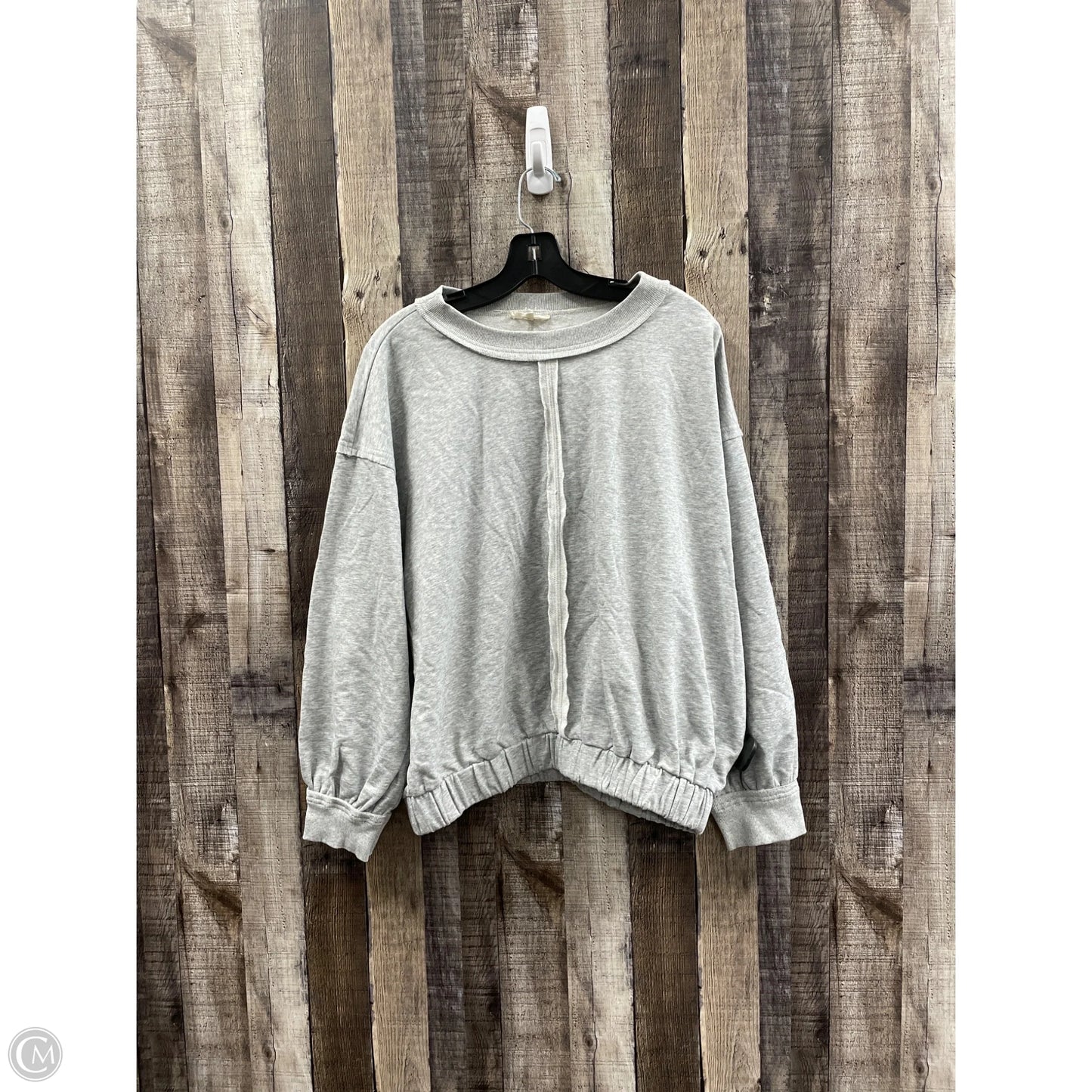 Sweatshirt Crewneck By Easel In Grey, Size: M