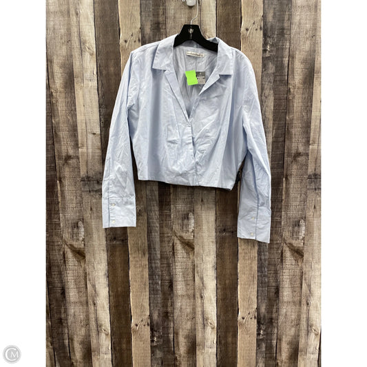 Top Long Sleeve By Abercrombie And Fitch In Blue, Size: L