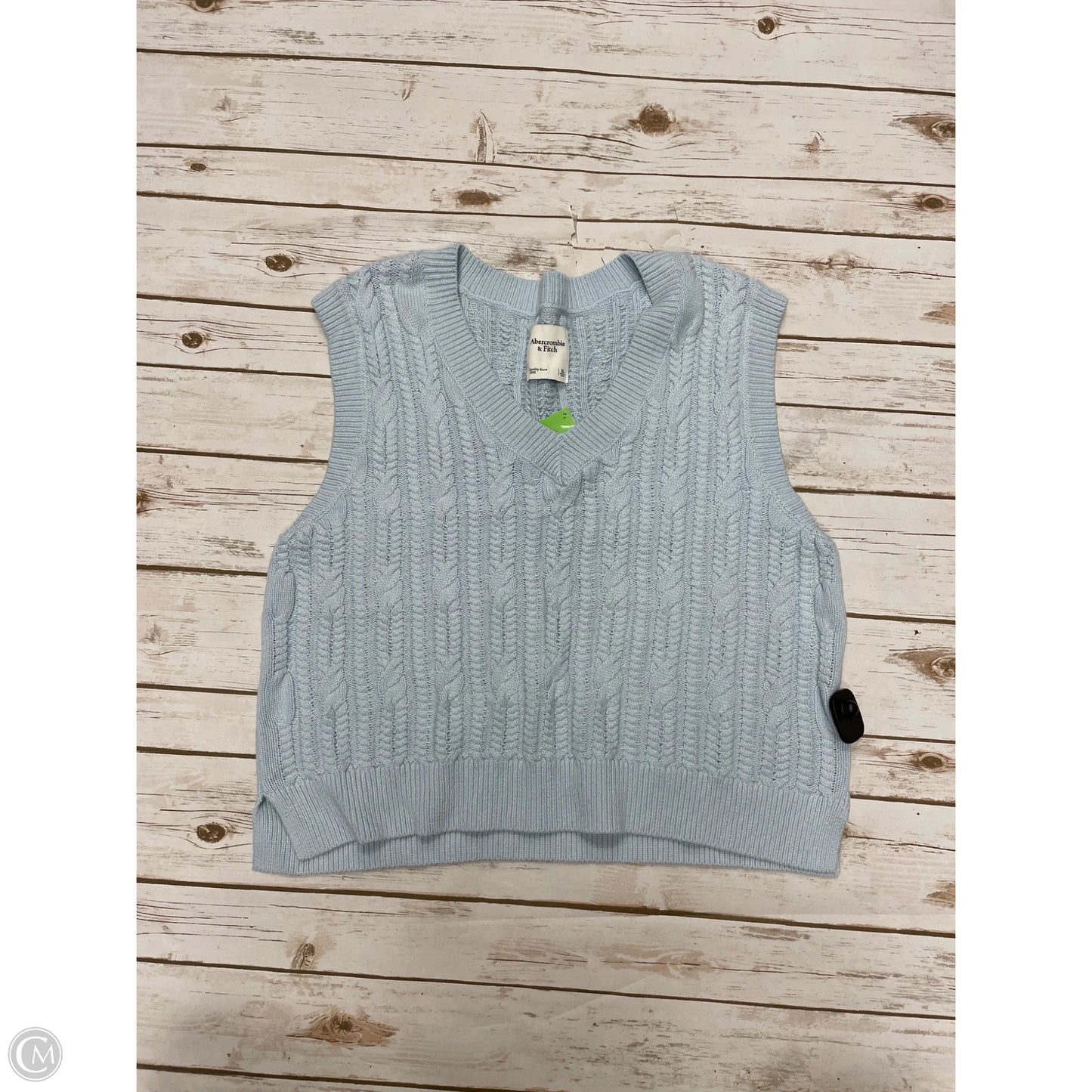 Vest Sweater By Abercrombie And Fitch In Blue, Size: Xl