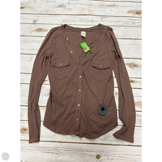 Top Long Sleeve By We The Free In Tan, Size: Xs
