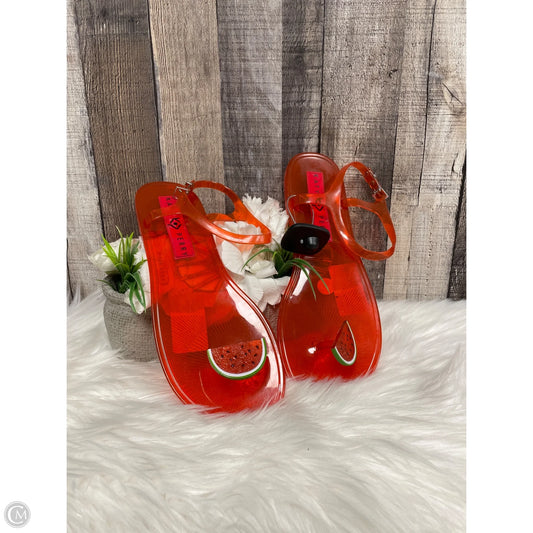 Sandals Flats By Cme In Orange, Size: 11