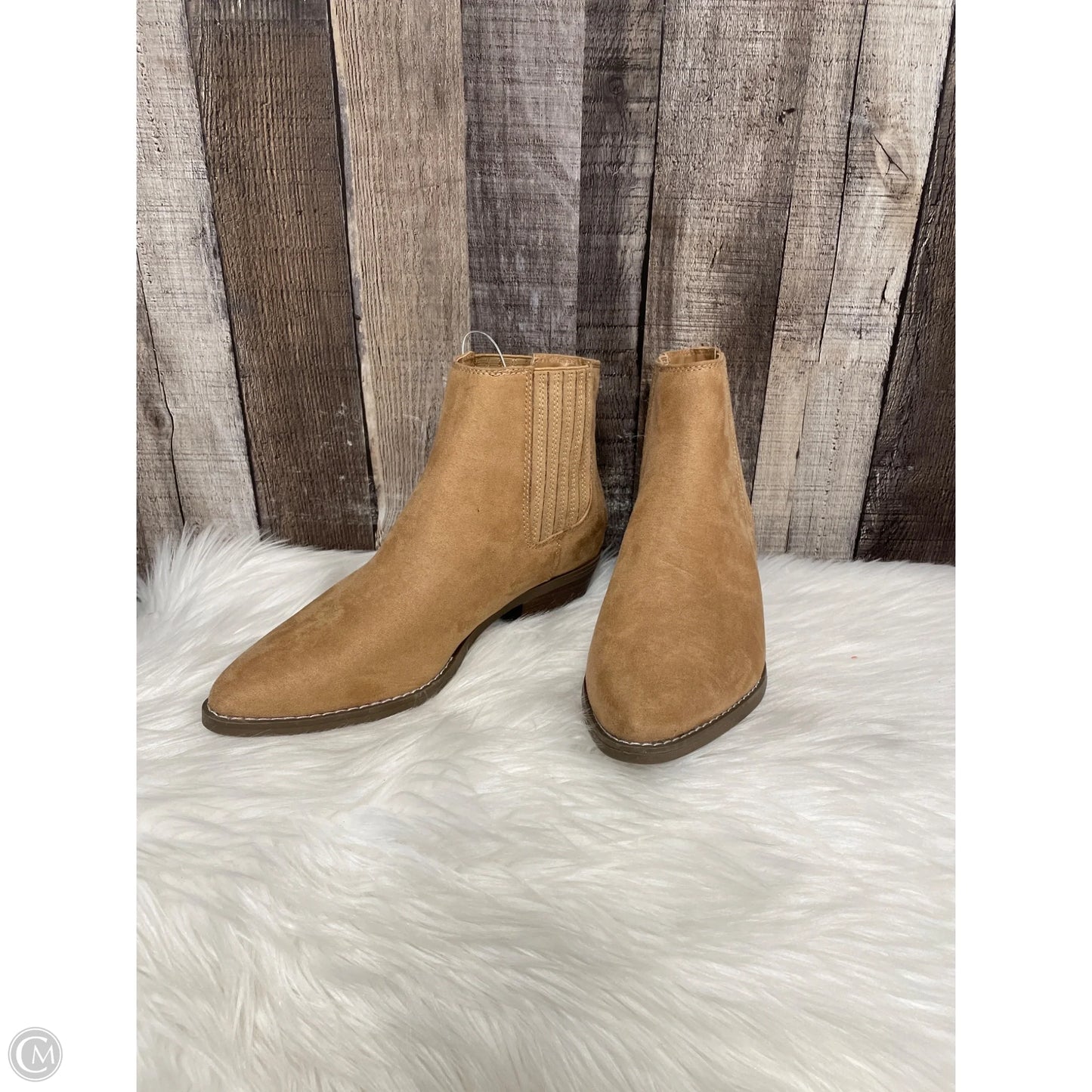 Boots Ankle Heels By Universal Thread In Tan, Size: 8.5