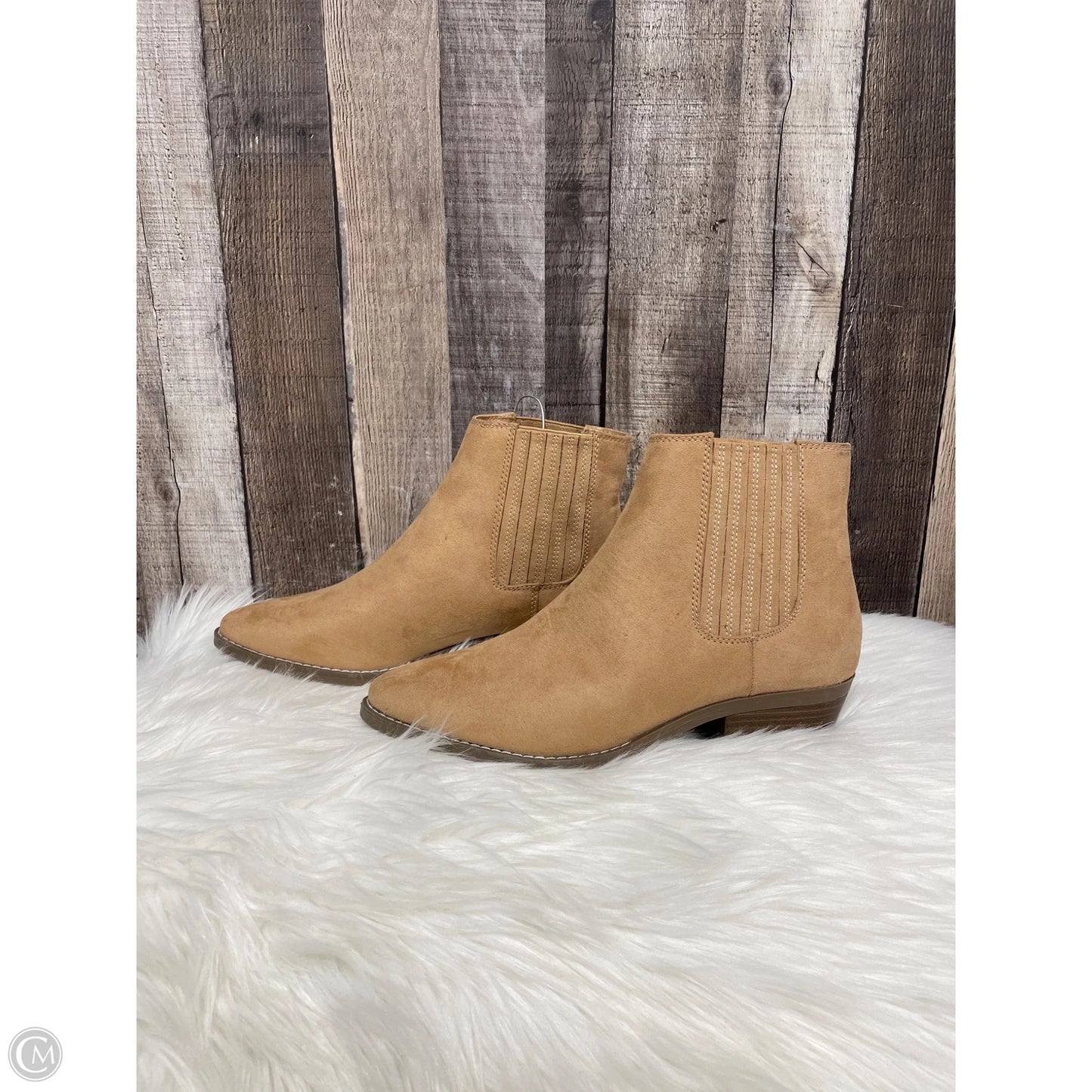 Boots Ankle Heels By Universal Thread In Tan, Size: 8.5