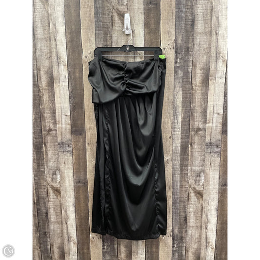 Skirt Maxi By Shein In Black, Size: 1x