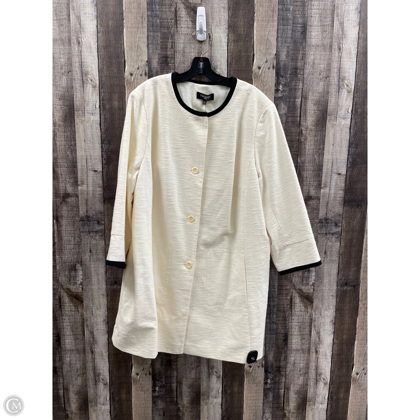 Blazer By Talbots In Cream, Size: 3x