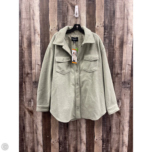 Jacket Shirt By Hilary Radley In Green, Size: Xxl
