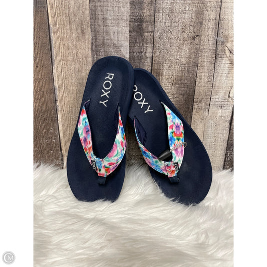 Sandals Flats By Roxy In Navy, Size: 9