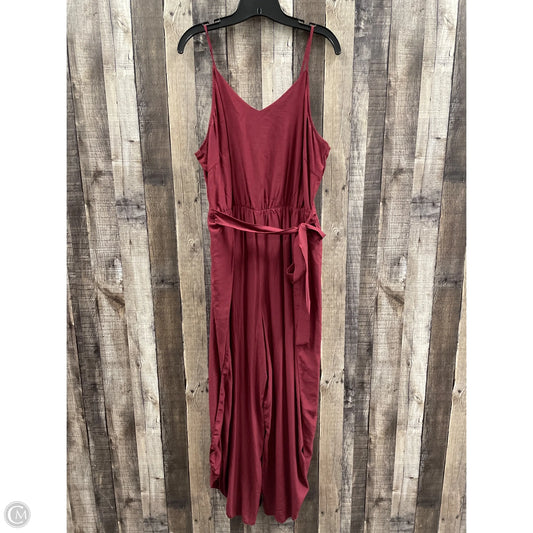 Jumpsuit By Cme In Maroon, Size: Xl