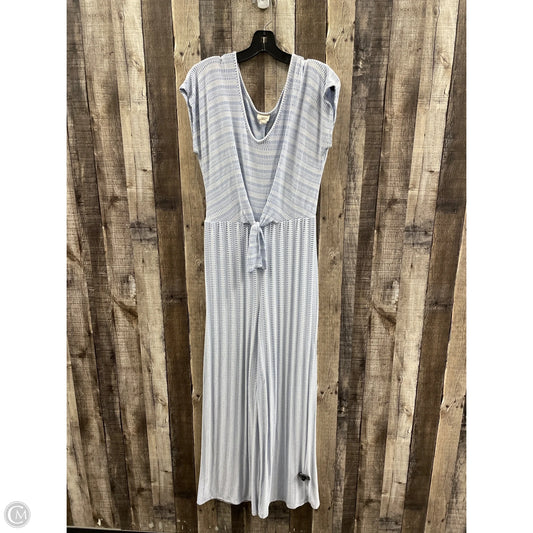 Jumpsuit By Caution To The Wind In Blue & White, Size: L