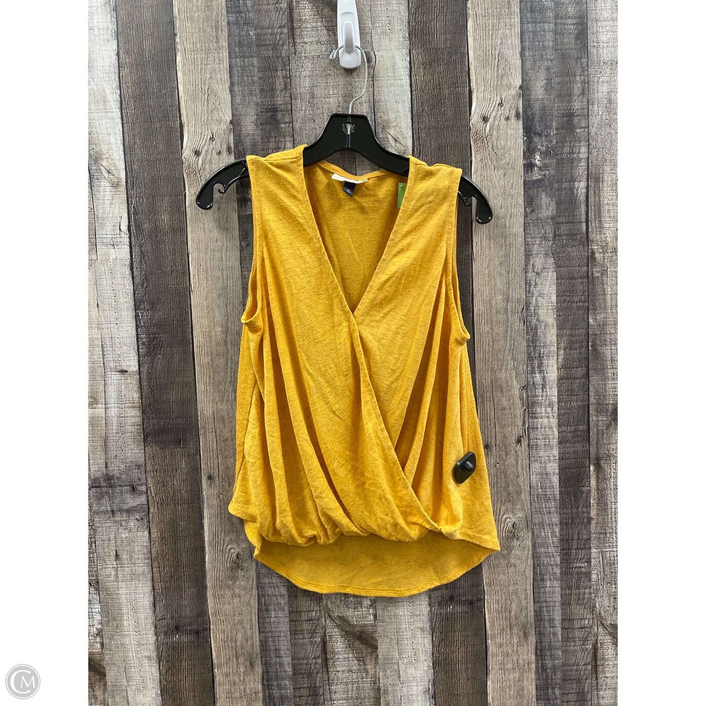 Top Sleeveless By Universal Thread In Gold, Size: M