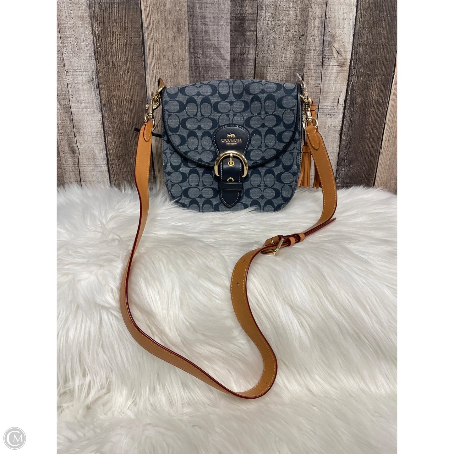 Crossbody Designer By Coach, Size: Medium