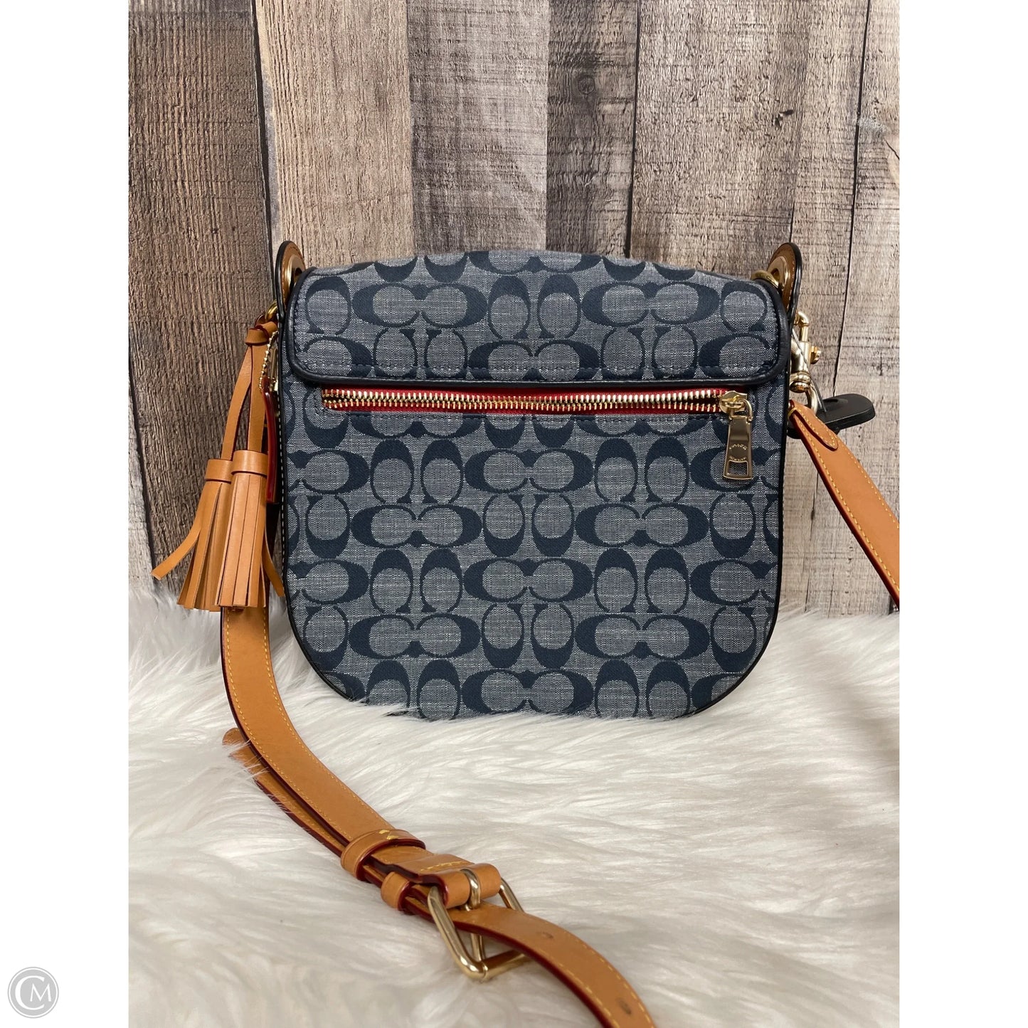 Crossbody Designer By Coach, Size: Medium