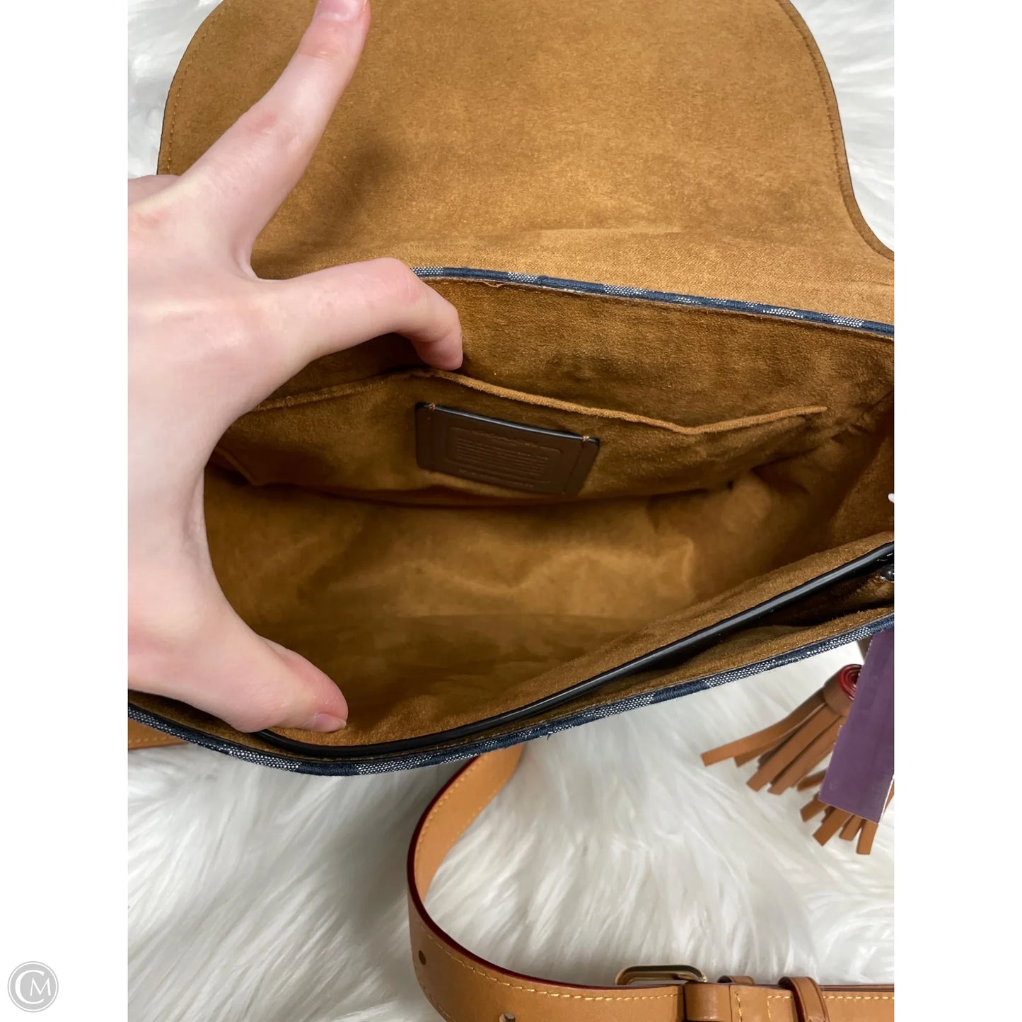 Crossbody Designer By Coach, Size: Medium