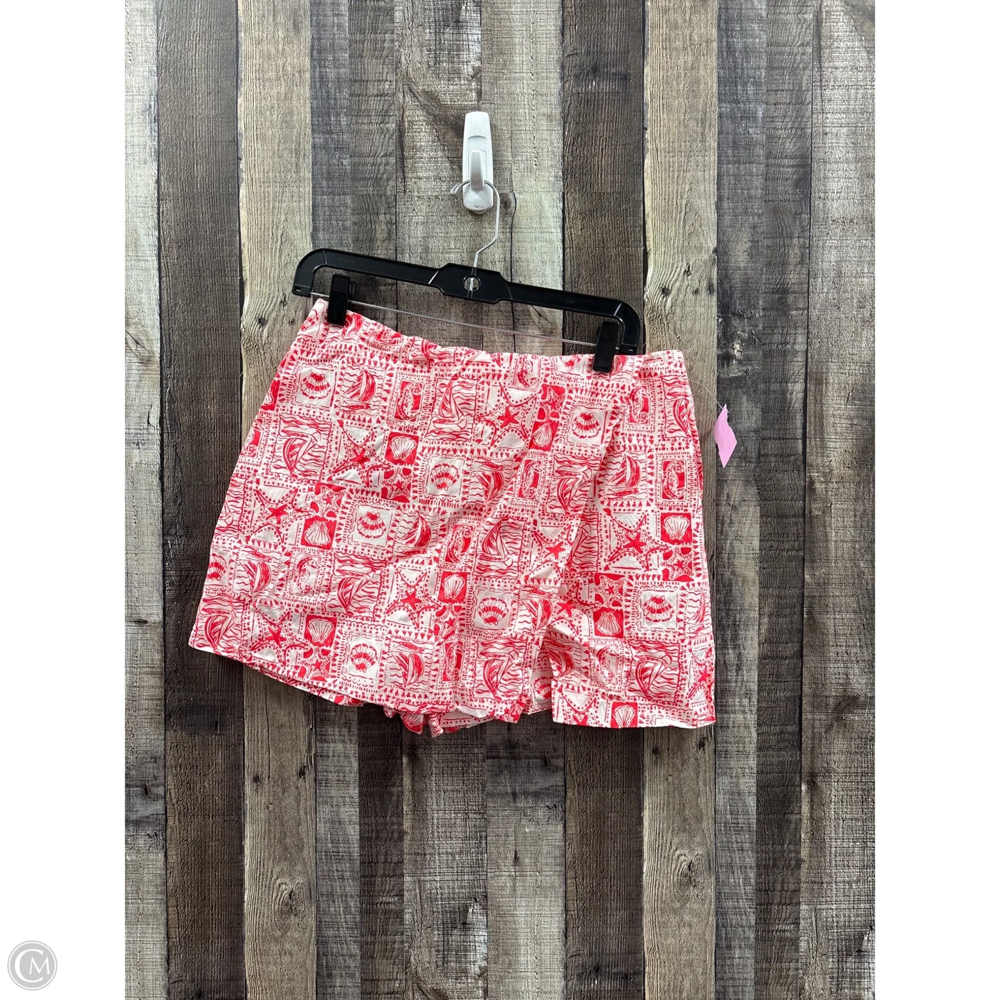 Shorts Designer By Lilly Pulitzer In Red & White, Size: M