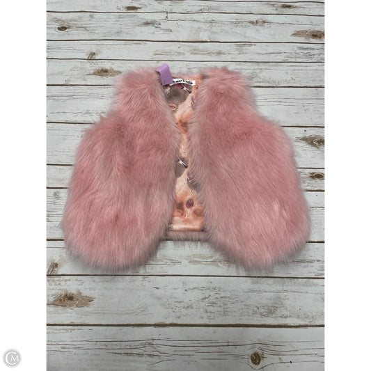Jacket Faux Fur & Sherpa By Cme In Pink, Size: S
