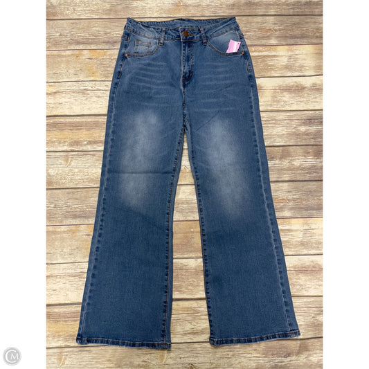 Jeans Flared By Cmf In Blue Denim, Size: L