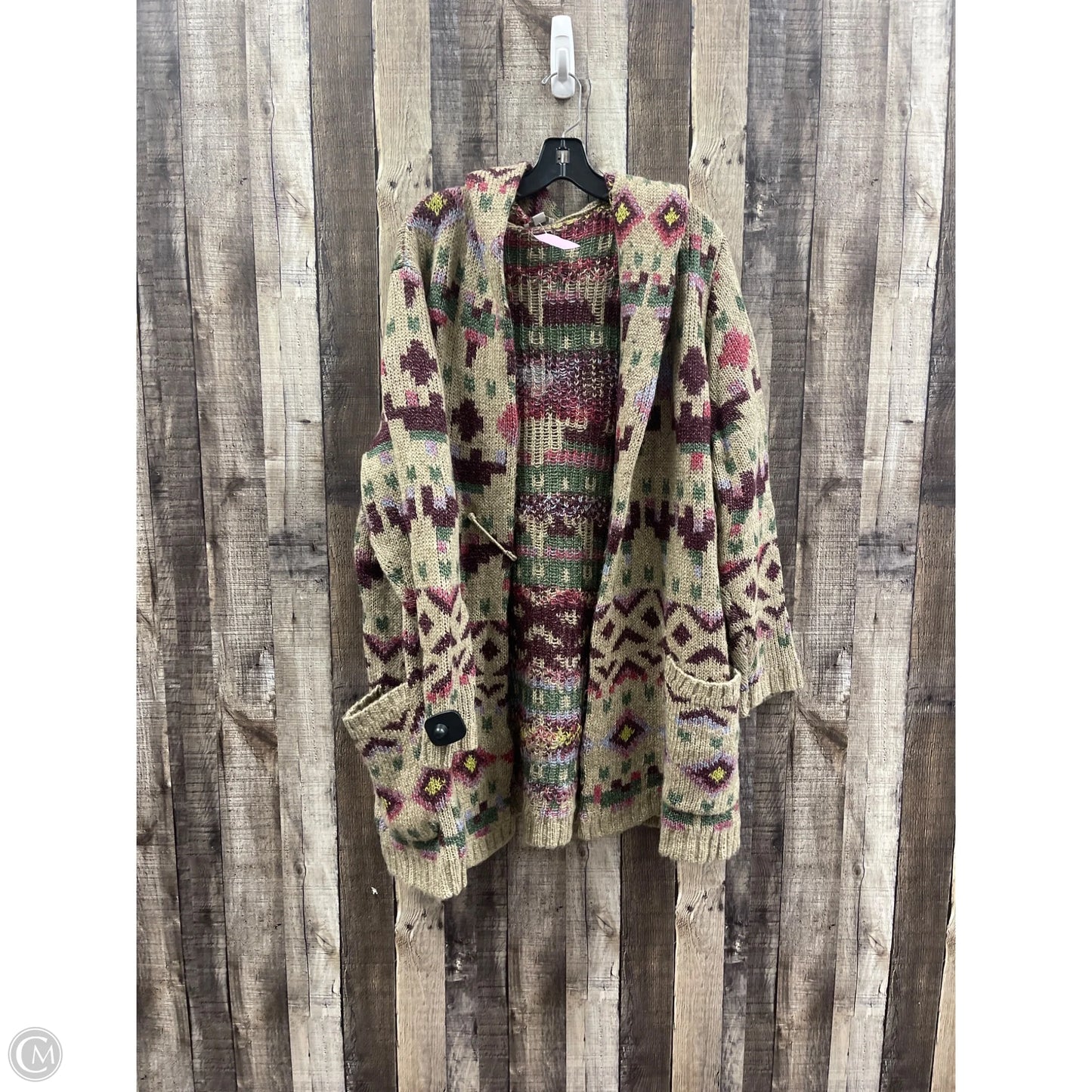 Sweater Cardigan By J. Jill In Multi-colored, Size: Xl