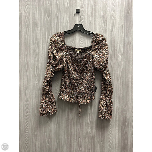 Top Long Sleeve By Promesa In Multi-colored, Size: M