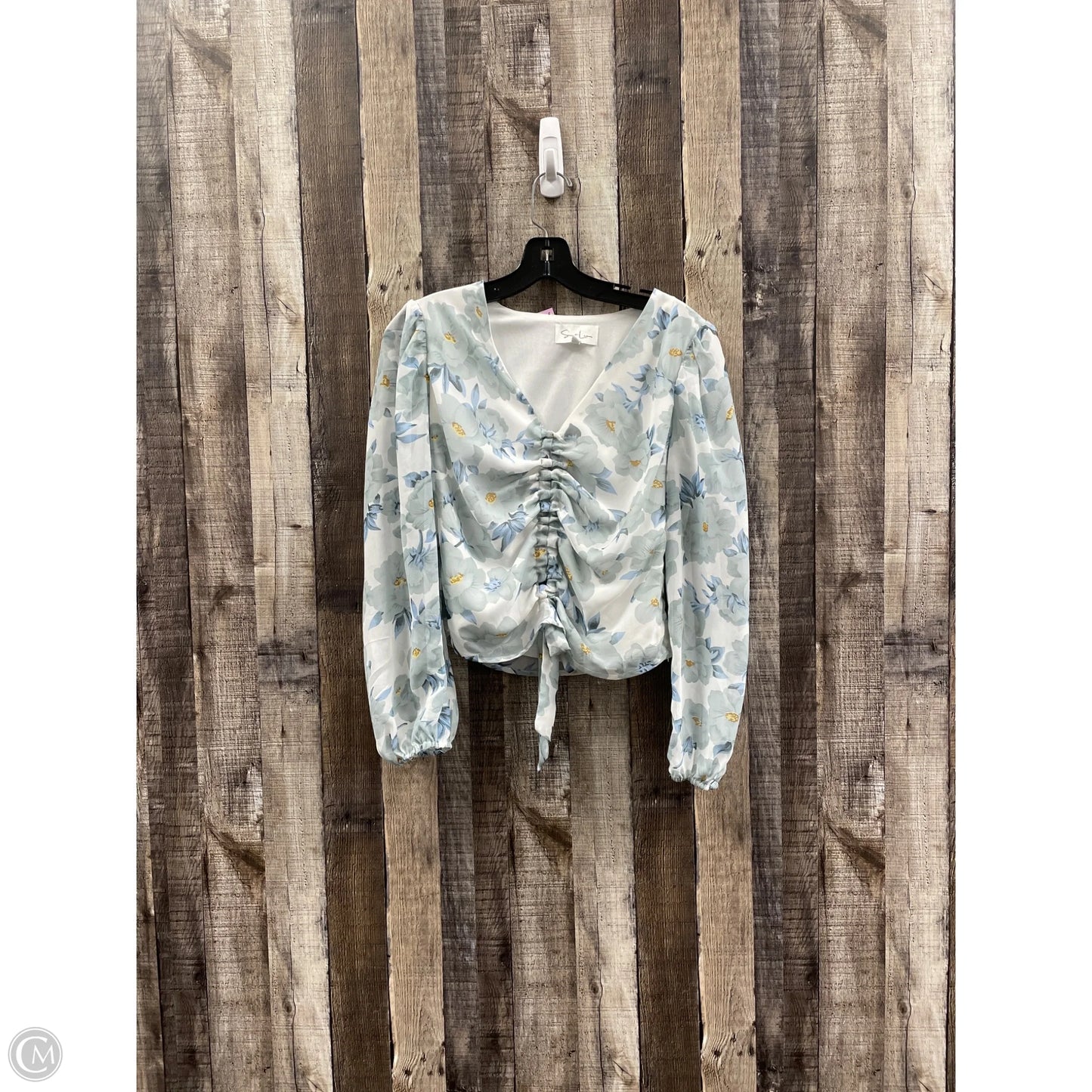 Top Long Sleeve By Cme In Floral Print, Size: S