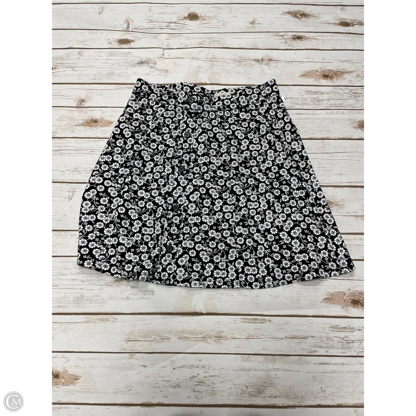 Skirt Mini & Short By Loft In Black & White, Size: S