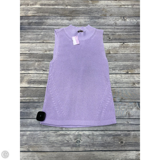 Top Sleeveless By Loft In Purple, Size: S