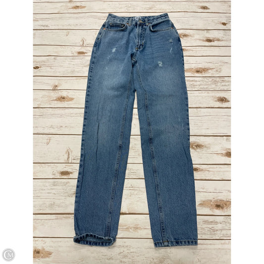 Jeans Straight By Urban Outfitters In Blue Denim, Size: 0