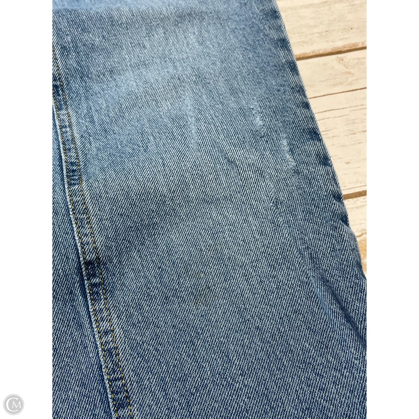 Jeans Straight By Urban Outfitters In Blue Denim, Size: 0