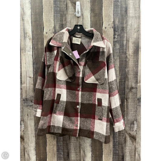 Jacket Shirt By Cme In Plaid Pattern, Size: M