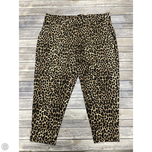 Pants Designer By Michael Kors In Animal Print, Size: 3x