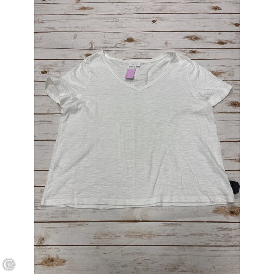 Top Short Sleeve By Soma In White, Size: Xxl