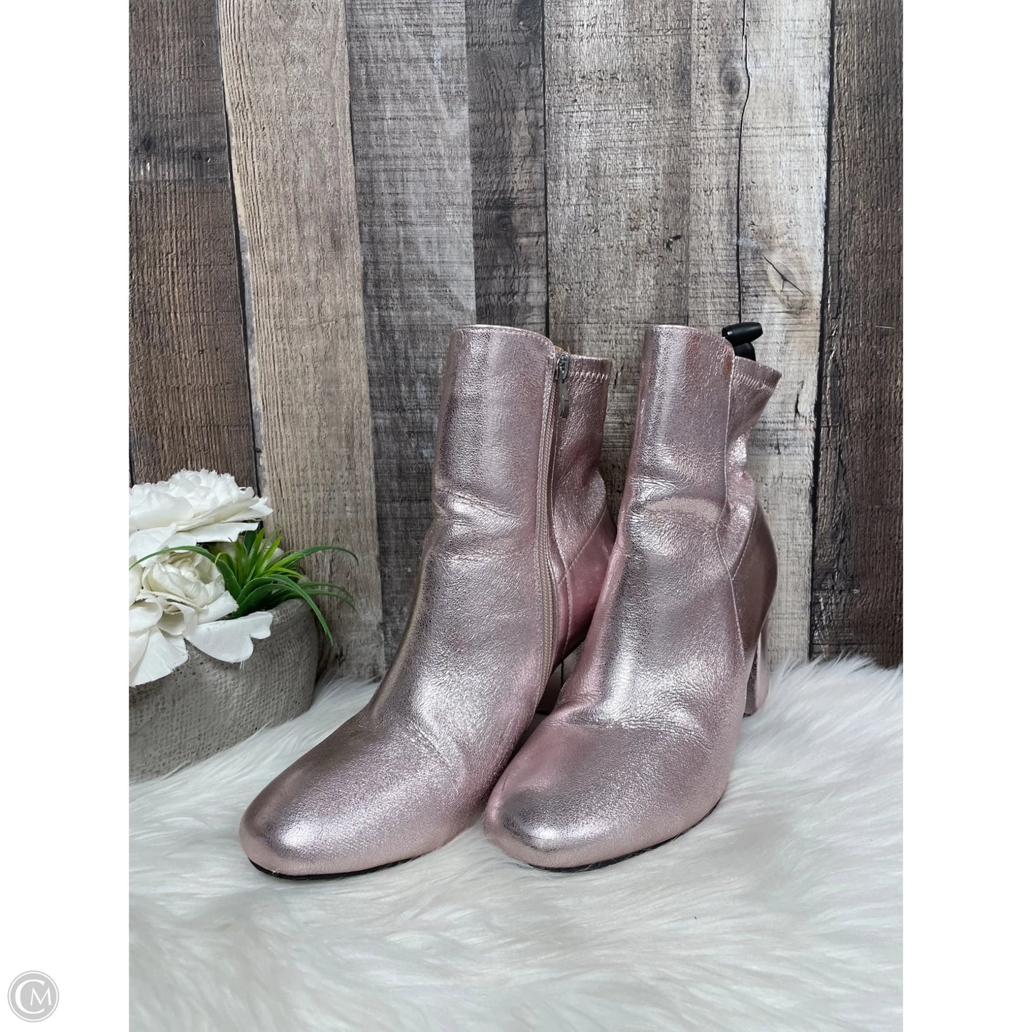 Boots Ankle Heels By Altard State In Pink, Size: 9