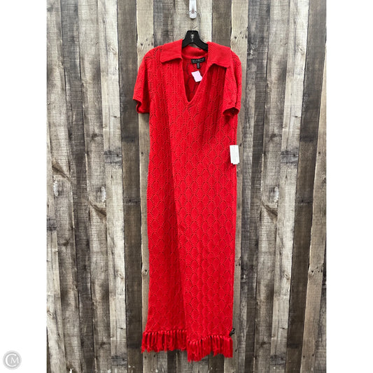 Dress Casual Maxi By Eloquii In Red, Size: L