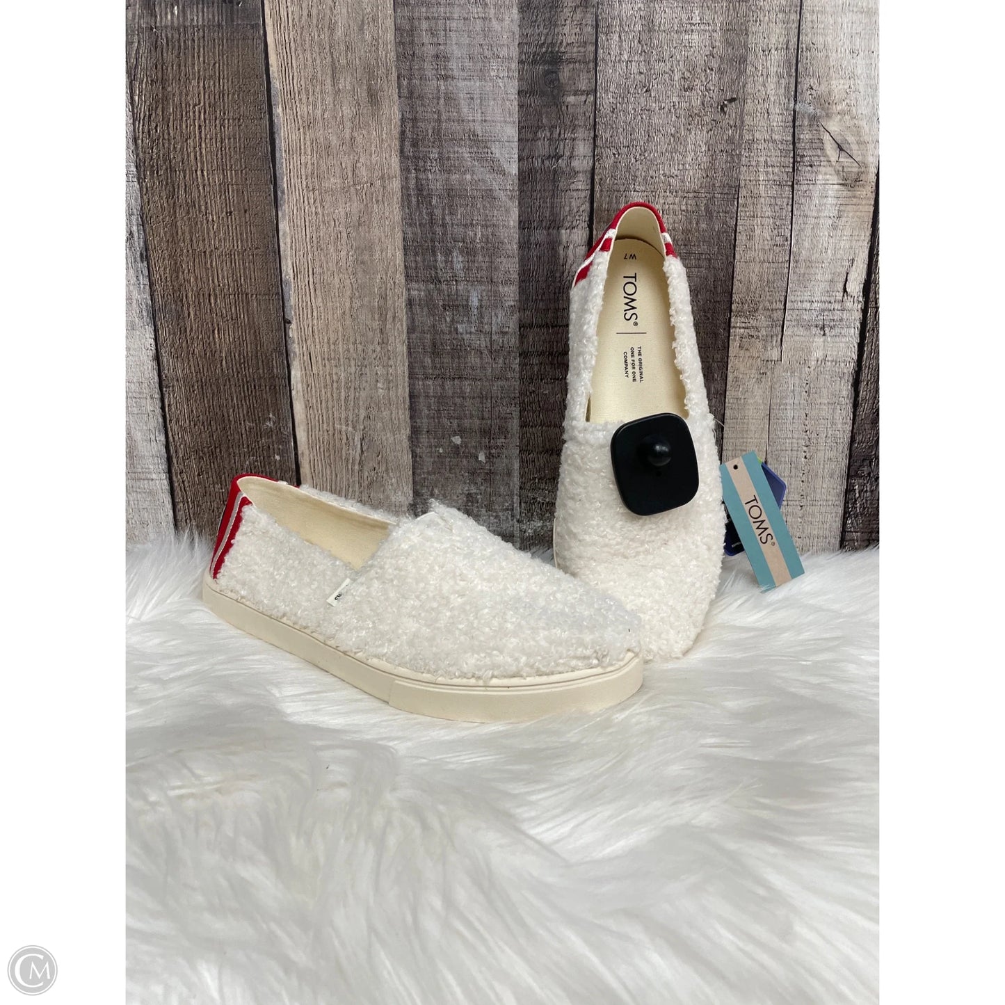 Shoes Flats By Toms In Ivory, Size: 7