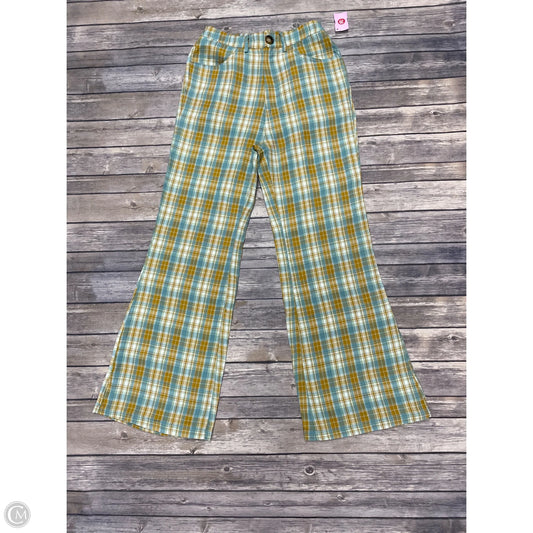 Pants Wide Leg By Listicle In Plaid Pattern, Size: S